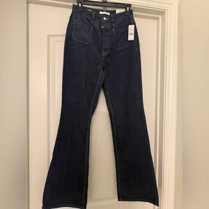 Pacsun High Rise Bootcut Corduroy Pants Midnight Blue Women’s SZ 26 NWT!